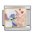 Stitch Hug Italian Charm Italian charm bracelet link in stainless steel