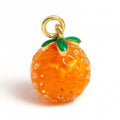 Orange Pendant Italian Charm Italian charm bracelet link in stainless steel