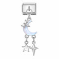 MOON AND STAR PENDANT ITALIAN CHARM