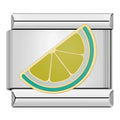 Lime Italian Charm Italian charm bracelet link in stainless steel