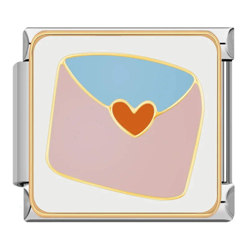 Love Letter Italian Charm Italian charm bracelet link in stainless steel