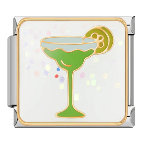 Margarita Italian Charm Italian charm bracelet link in stainless steel