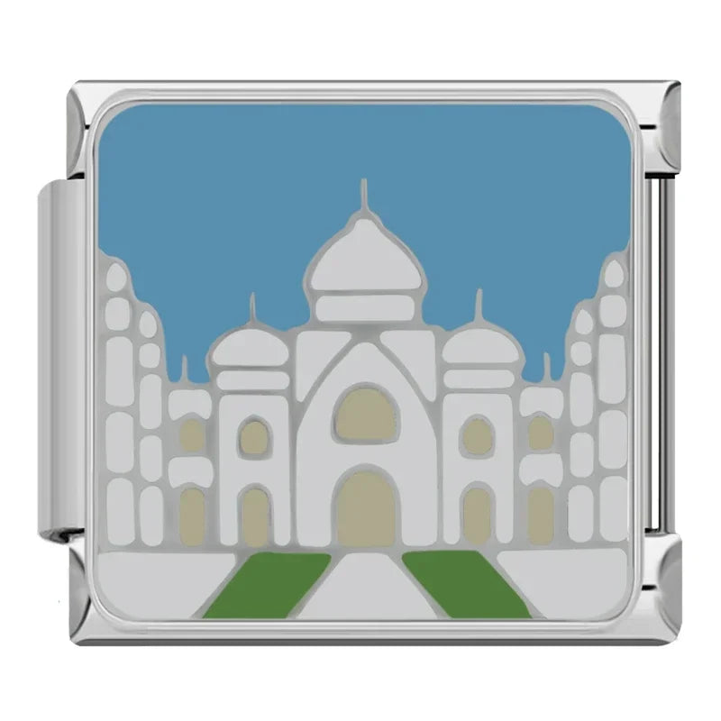 Taj Mahal Italian Charm Italian charm bracelet link in stainless steel