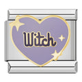 Witch Italian Charm Italian charm bracelet link in stainless steel