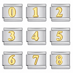 NUMBER ITALIAN CHARM