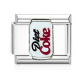Diet Cola Italian Charm Italian charm bracelet link in stainless steel
