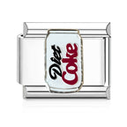 Diet Cola Italian Charm Italian charm bracelet link in stainless steel