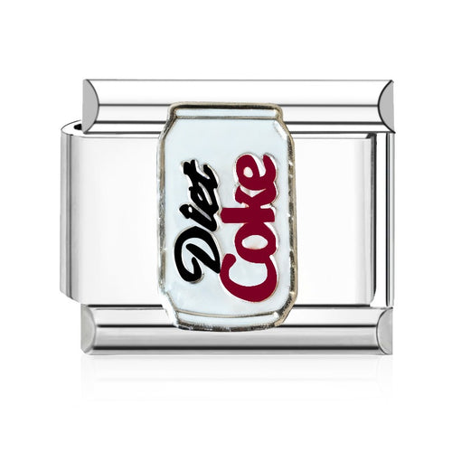 Diet Cola Italian Charm Italian charm bracelet link in stainless steel