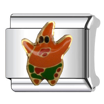 Patrick Star Italian Charm Italian charm bracelet link in stainless steel