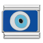 Evil Eye Italian Charm Italian charm bracelet link in stainless steel
