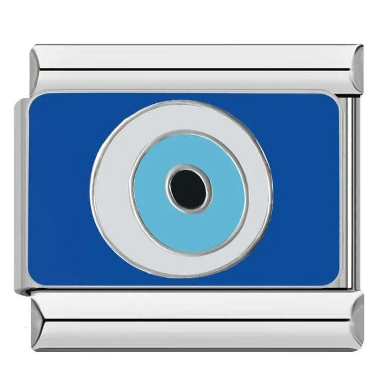 Evil Eye Italian Charm Italian charm bracelet link in stainless steel
