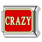 Crazy Italian Charm Italian charm bracelet link in stainless steel