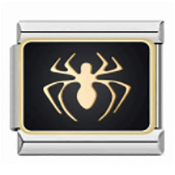 Spider Italian Charm Italian charm bracelet link in stainless steel