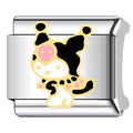 Kuromi Italian Charm Italian charm bracelet link in stainless steel