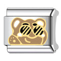 Cool Bear Italian Charm Italian charm bracelet link in stainless steel