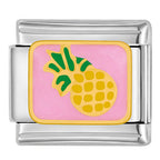 Pineapple Italian Charm Italian charm bracelet link in stainless steel