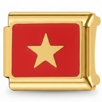 VIETNAM FLAG ITALIAN CHARM