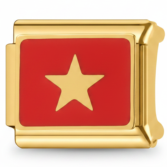 VIETNAM FLAG ITALIAN CHARM