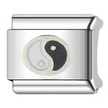 Yin Yang Italian Charm Italian charm bracelet link in stainless steel