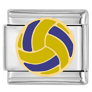 Volleyball Italian Charm Italian charm bracelet link in stainless steel