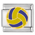 Volleyball Italian Charm Italian charm bracelet link in stainless steel
