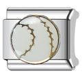 Baseball Italian Charm Italian charm bracelet link in stainless steel