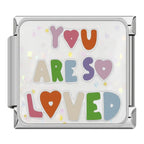 You Are So Loved Italian Charm Italian charm bracelet link in stainless steel