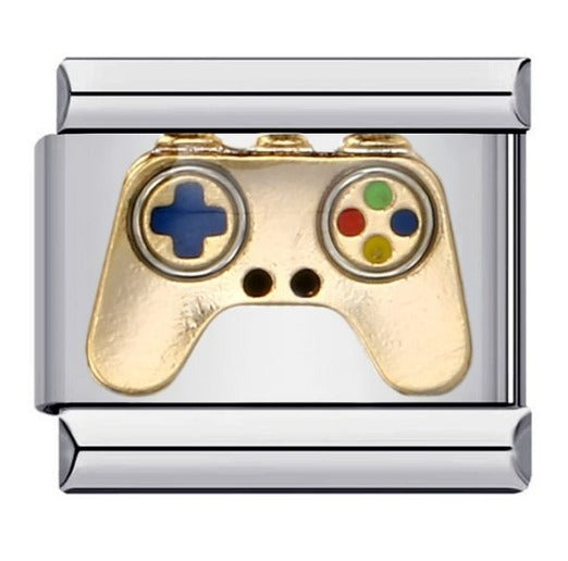 Game Controller Italian Charm Italian charm bracelet link in stainless steel