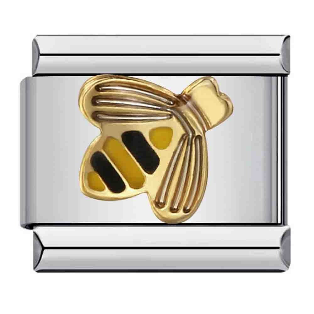 Bee Italian Charm Italian charm bracelet link in stainless steel