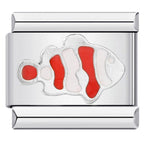 Fish Italian Charm Italian charm bracelet link in stainless steel