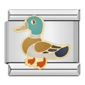 Duck Italian Charm Italian charm bracelet link in stainless steel