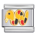 Snake Italian Charm Italian charm bracelet link in stainless steel