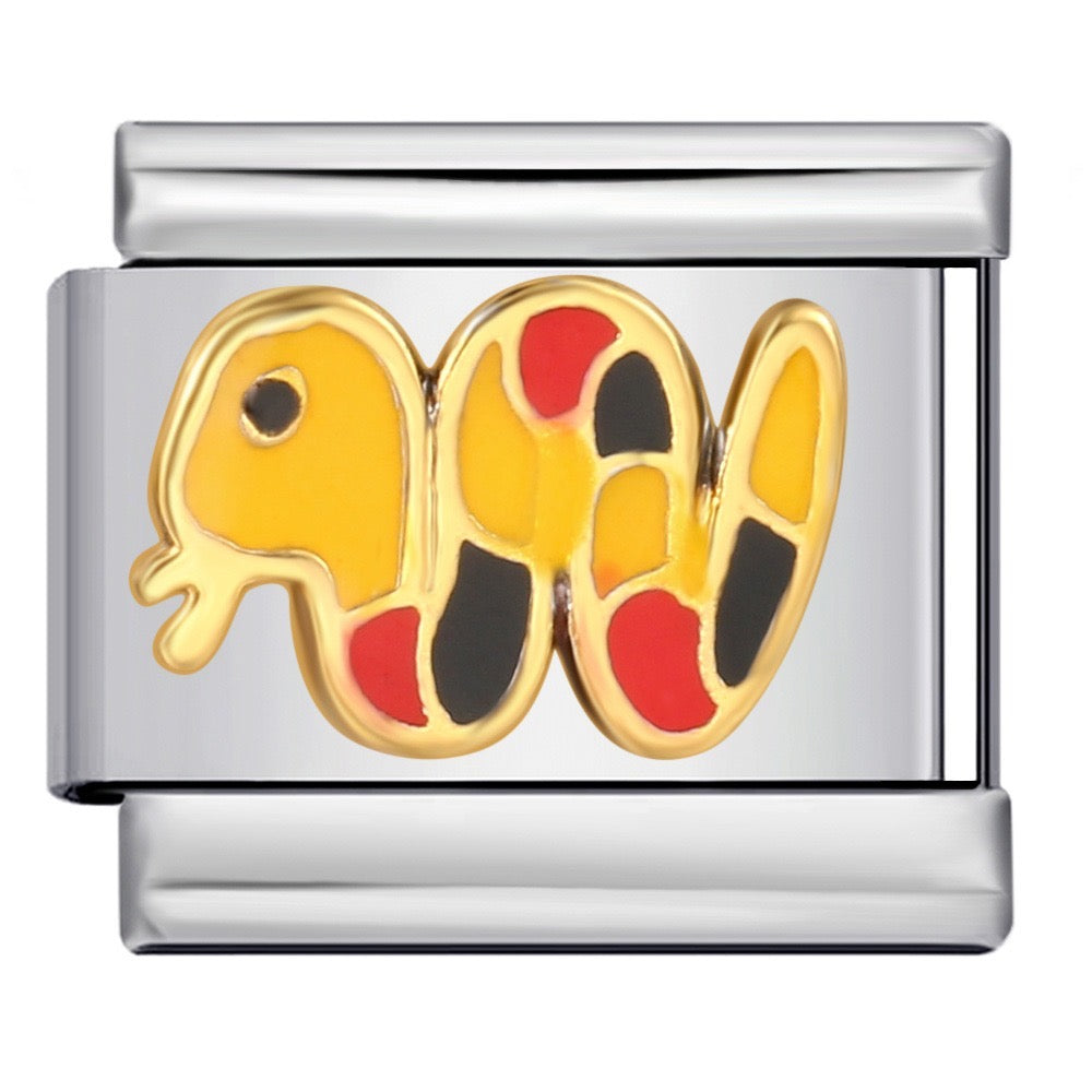 Snake Italian Charm Italian charm bracelet link in stainless steel