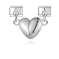 Magnetic Heart Pendant Italian Charm Italian charm bracelet link in stainless steel