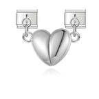 Magnetic Heart Pendant Italian Charm Italian charm bracelet link in stainless steel