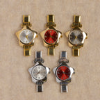 Celeste Watch Face Italian charm bracelet link in stainless steel
