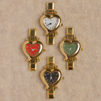 Valentine Watch Face Italian charm bracelet link in stainless steel