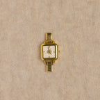 Fleur Watch Face Italian charm bracelet link in stainless steel