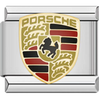 Porsche Italian Charm Italian charm bracelet link in stainless steel